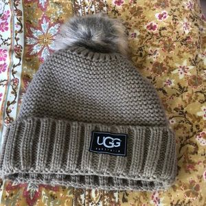 Brown ugg beanie